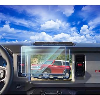 2pcs 2026 2025 Bronco Matte Screen Protector 12 Inch for 2021 2022 2023 2024 2025 Ford Bronco Raptor Outer Banks Badlands Wildtrak Everglades Accessories Anti-Glare Not Sport Model