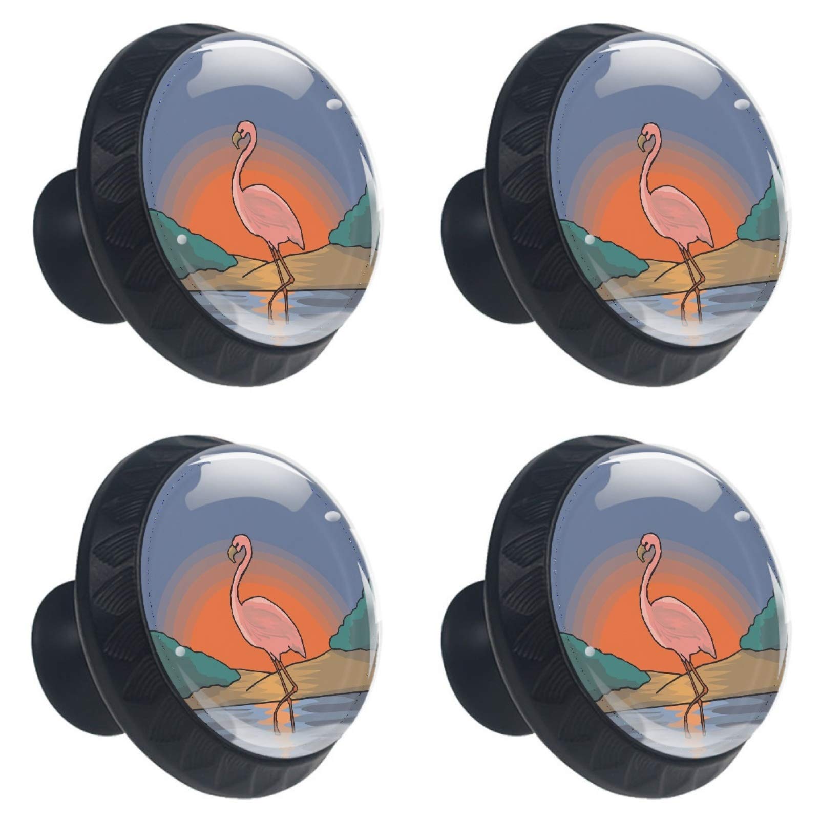 Poignée bouton de meuble peinture flamant rose pour rénover placard