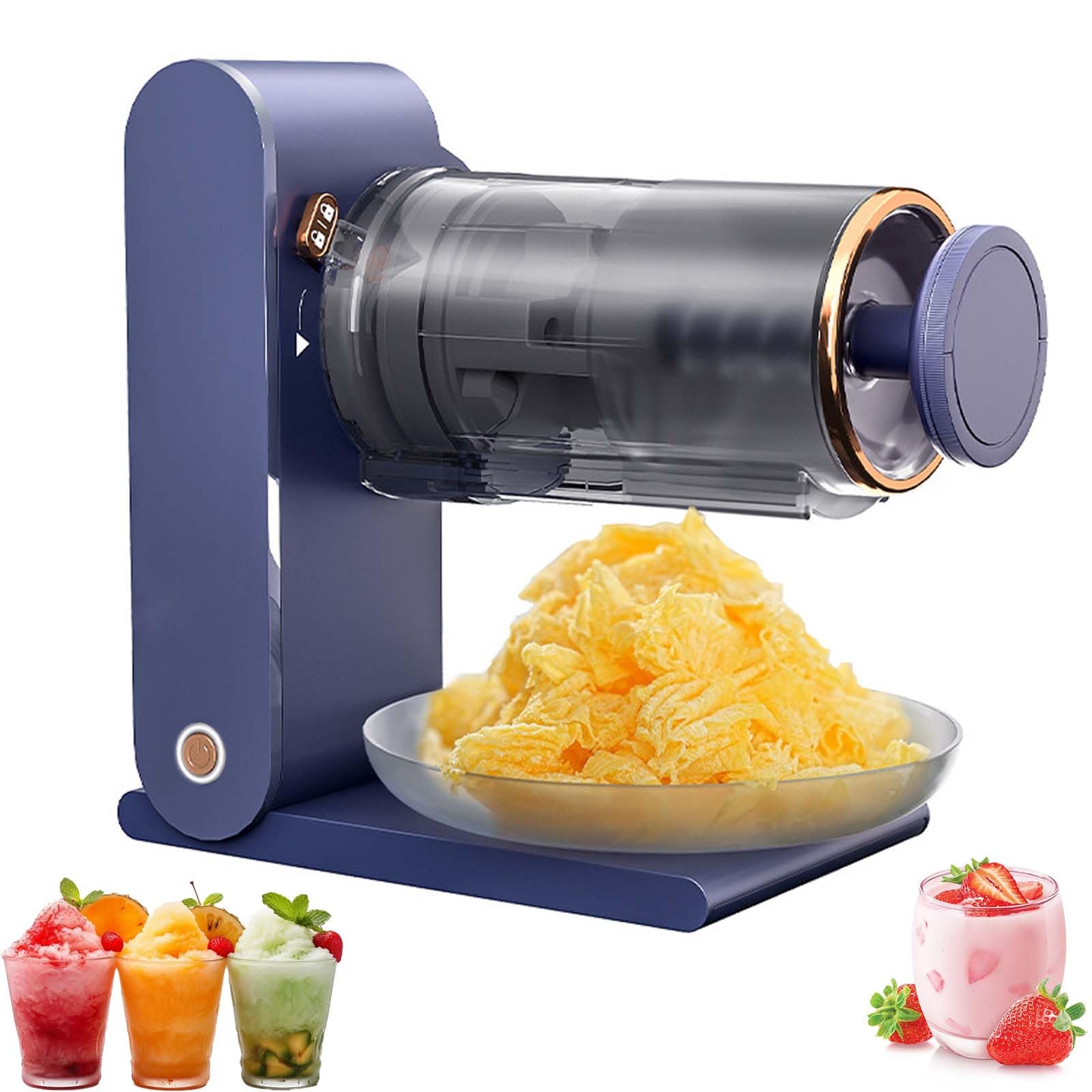Macchina per il ghiaccio tritato per granite, granita e dessert surgelati, ideale per uso domestico e commerciale