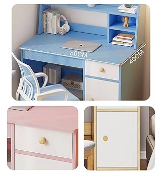 Amazon.co.jp: 学習机 勉強机 学習机セット 幅80CMコンパクト