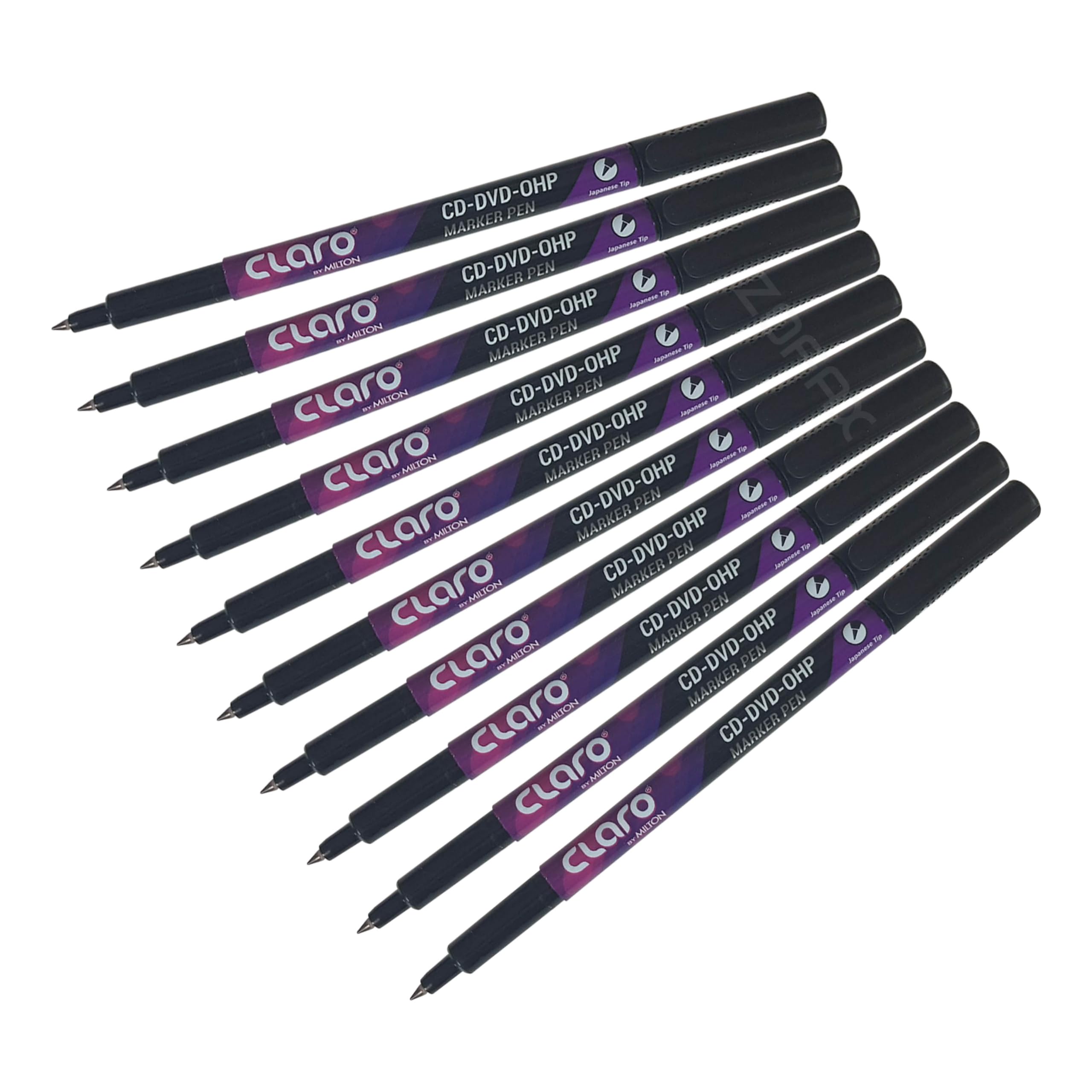 SUPEX Permanent Marker Pens, BLACK, Fine Tip, Pack of 10, CD-DVD-OHP Marker Pens, UV Resistant Ink, Quick Dry, Waterproof Ink - Image 3