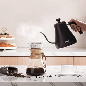 COSORI （コソリ）電気ケトル 800ml 保温機能付き ドリップコーヒー Amazon.co.jp: COSORI(コソリ) 電気ケトル 0.8L コーヒーケトル