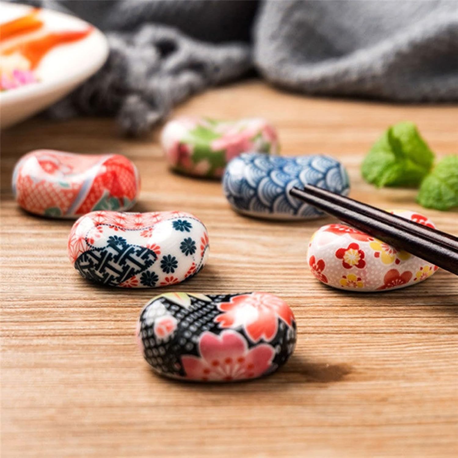 Chopstick Rest Chopsticks Holders Ceramic Decorative Chop Sticks Rack Spoon Fork Kitchen Tools Tableware