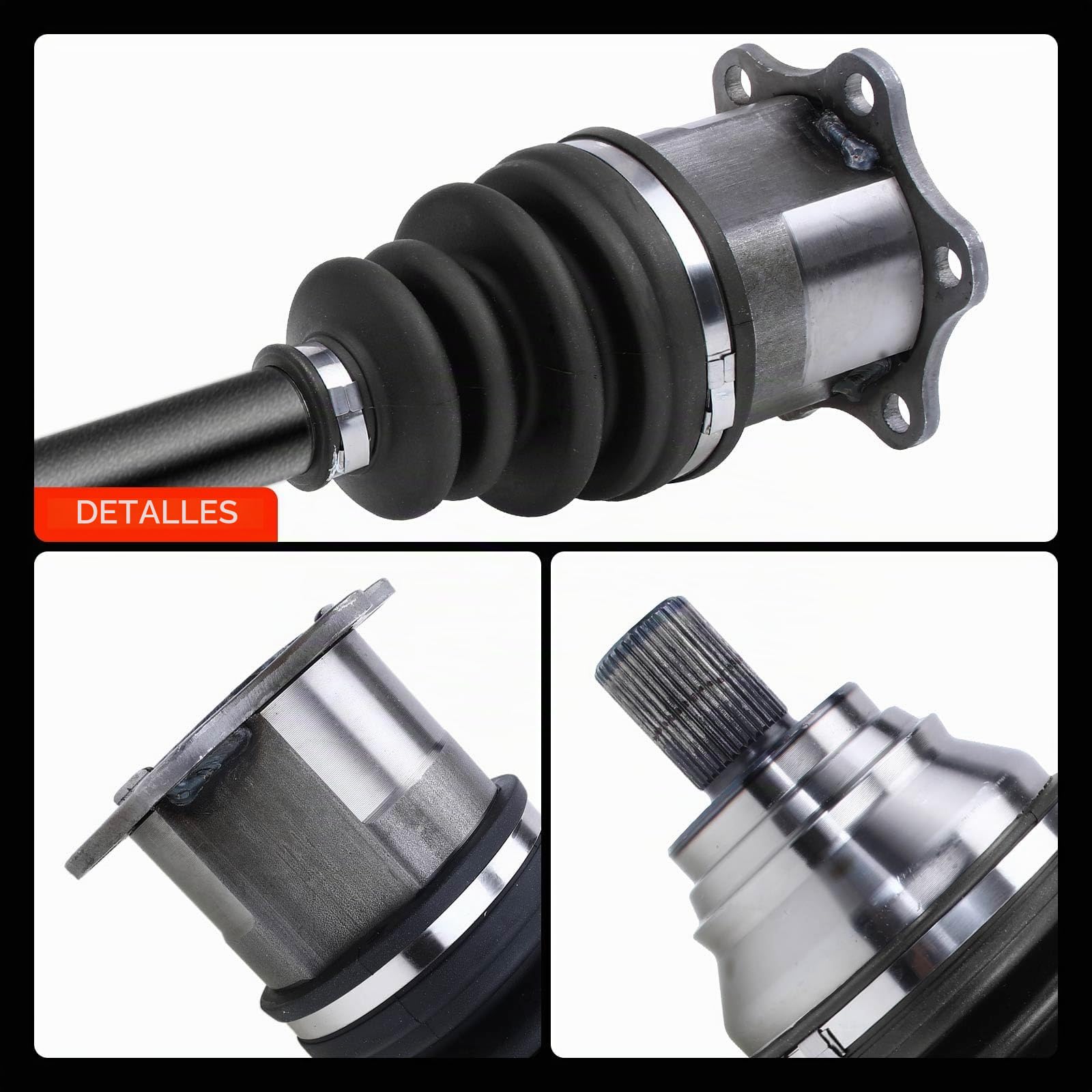 Frankberg Eje de transmisión semieje eje delantero izquierdo 1K0407271KA | Compatible con Altea XL 5P5 5P8, T.o.u.r.a.n 1T1 1T2, CC 358, Golf Plus 521 5M1, O.c.t.a.v.i.a II 1Z3
