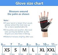 Vista 6 de Palmyth Guantes de pesca UV con protección solar, guante sin dedos para kayak, hombres y mujeres, UPF 50+ SPF para navegación, senderismo, remo