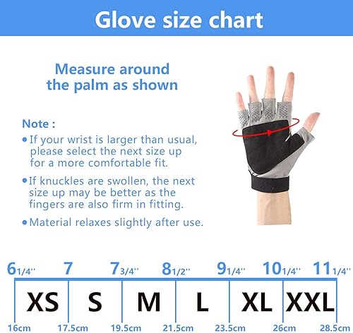 Miniatura 6 de Palmyth Guantes de pesca UV con protección solar, guante sin dedos para kayak, hombres y mujeres, UPF 50+ SPF para navegación, senderismo, remo