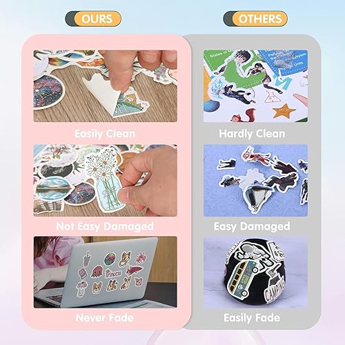 Miniatura 3 de Arme Paquete de 400 piezas de calcomanías de animales, calcomanías lindas de animales impermeables, calcomanías de mascotas para niños pequeños,