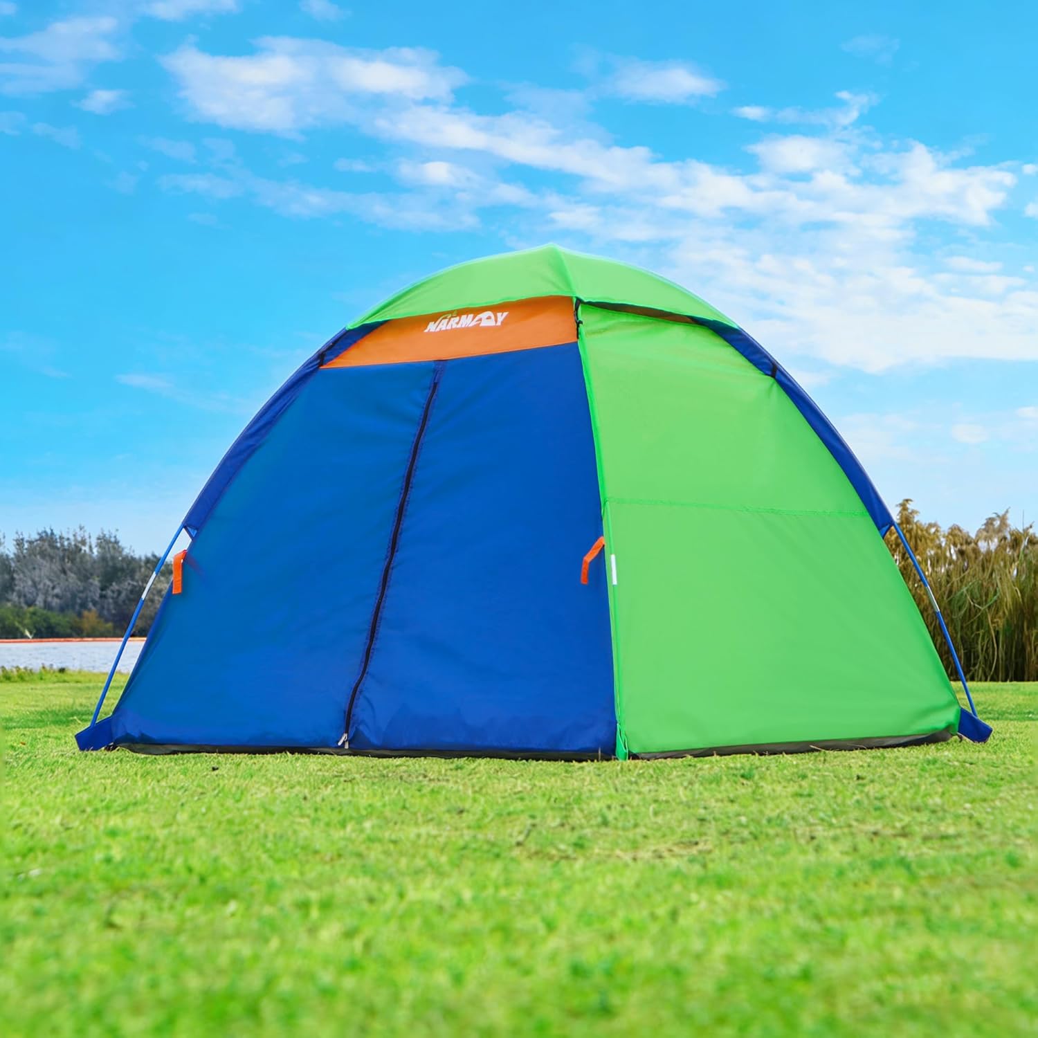 NARMAY® Play Tent Summer Camping Dome Tent for Kids Indoor/Outdoor Fun - 60 x 60 x 44 inch - Image 4