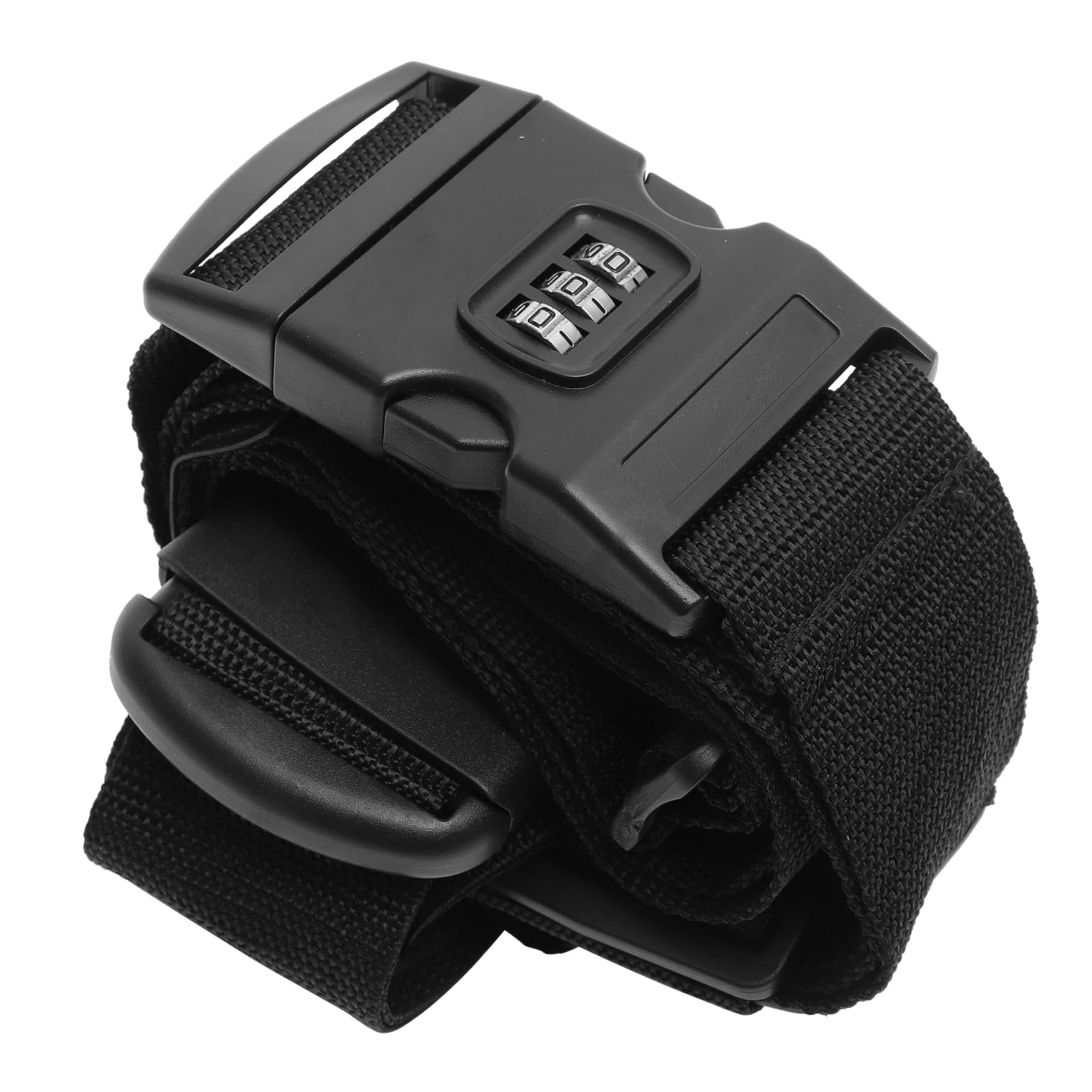 WOFASHPURET Combination Lock Suitcase Belt 200cm/230cm Length Pp Belt Tape 5cm Width Luggage Lock Resettable Code Random