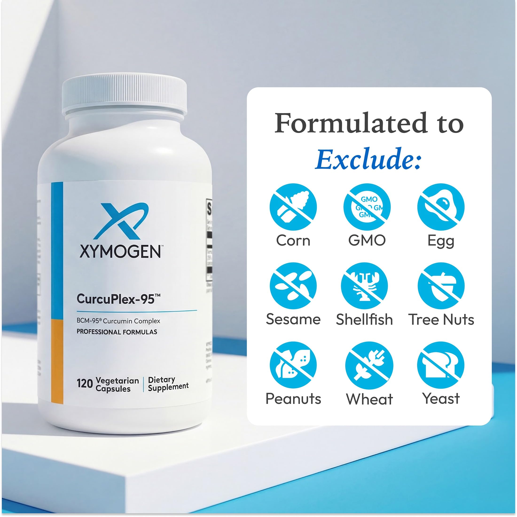 Amazon.com: XYMOGEN CurcuPlex-95 - Turmeric Curcumin Supplement