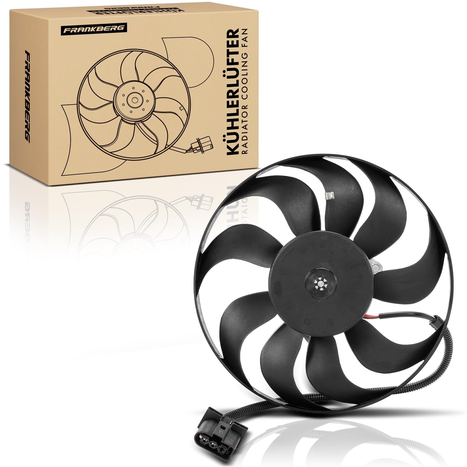 Frankberg Ventilador del radiador Rueda del ventilador Radiador de agua