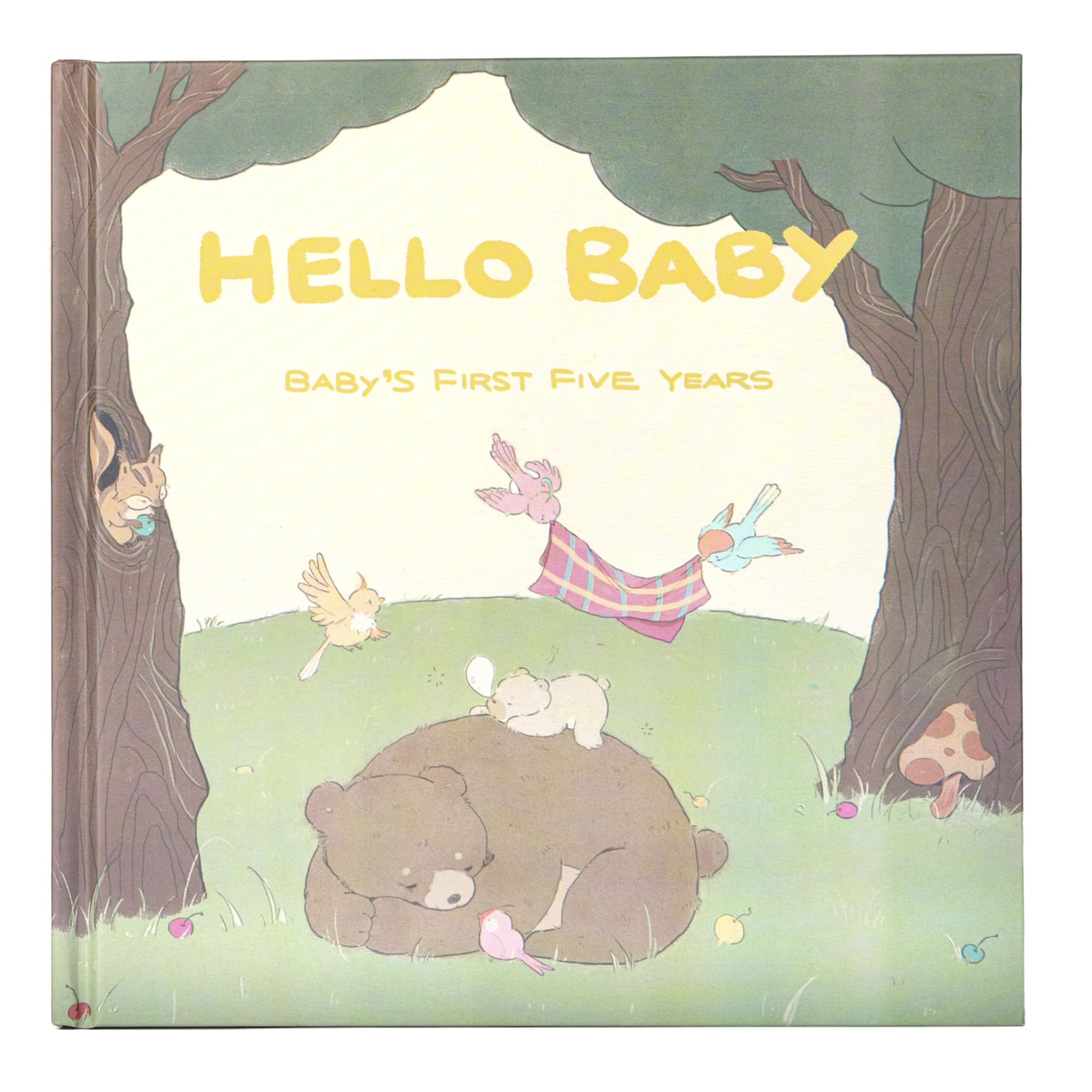 Baby Book Keepsake - Baby Memory Book First 5 Years, Baby Shower Gifts for Boys or Girls, Baby Photo Albums to Record Growing Milestones, Hand-Drawn Aesthetic Cover and Inner Pages