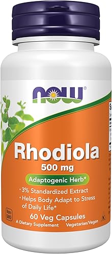 60 Cápsulas de Rhodiola Rosea de New Foods, 0.017 onzas, ANO-736, paquete de de 1, 1, 1