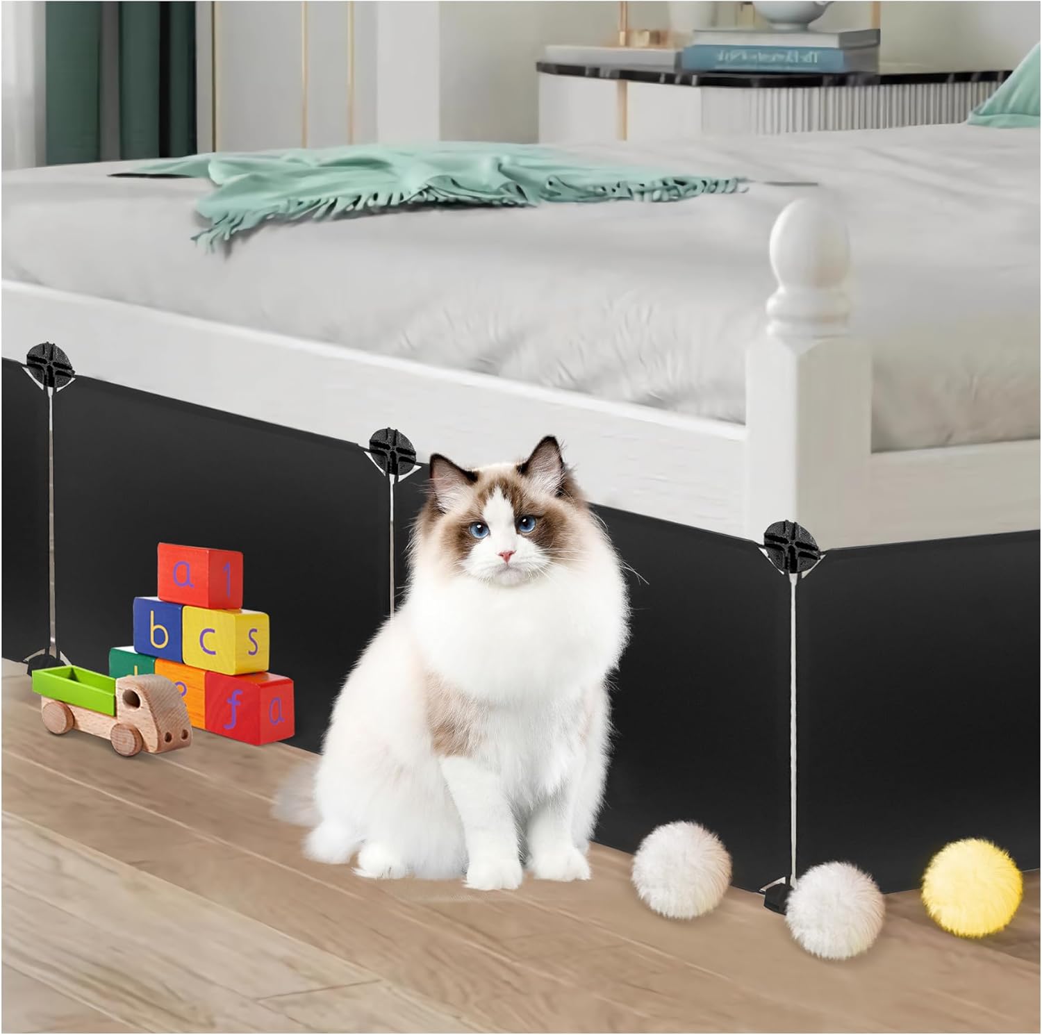 Hiflora Under Bed Blocker for Pets, 83”L x 12”H Keep Toys
