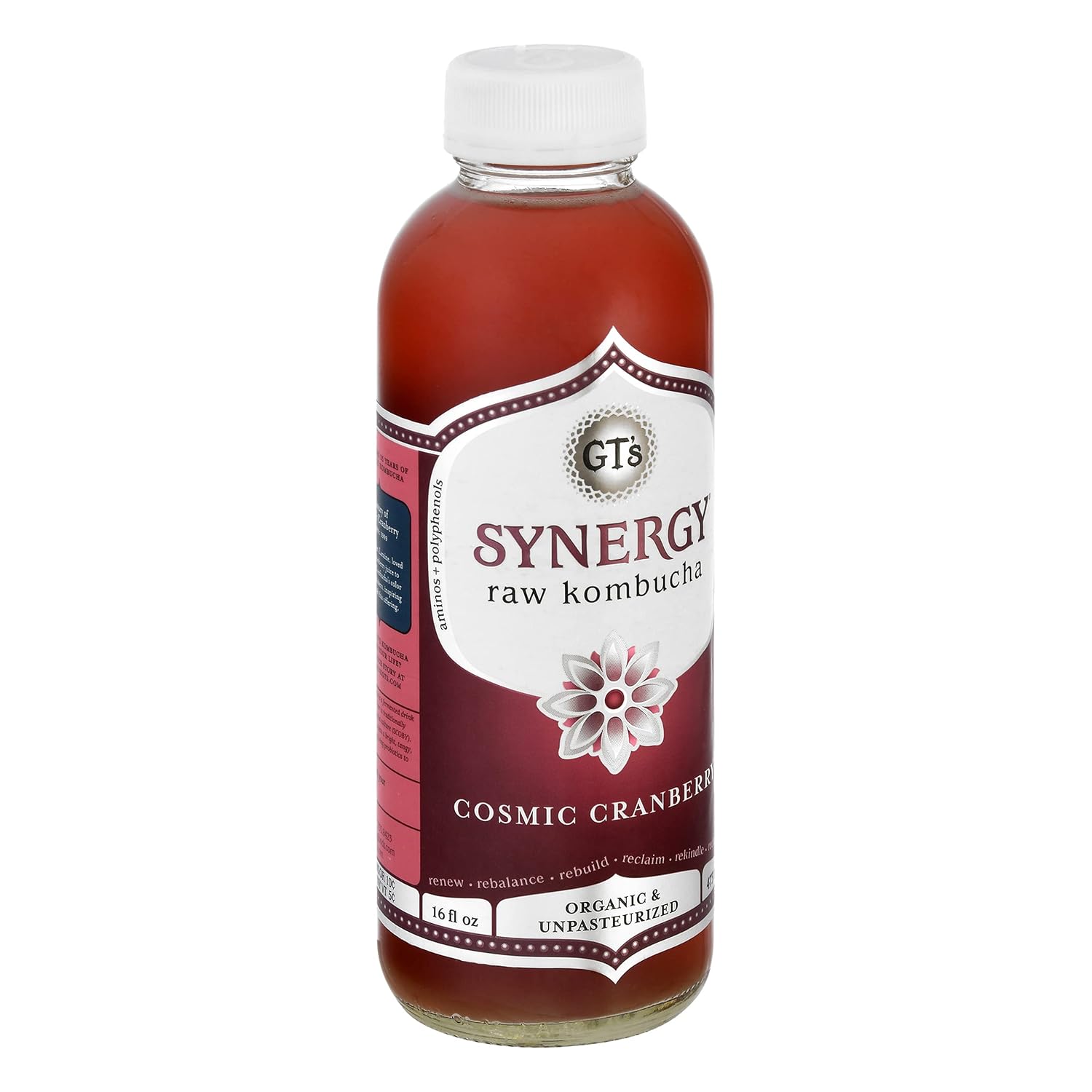 GT's Kombucha, Cosmic Cranberry 16 Fl Oz
