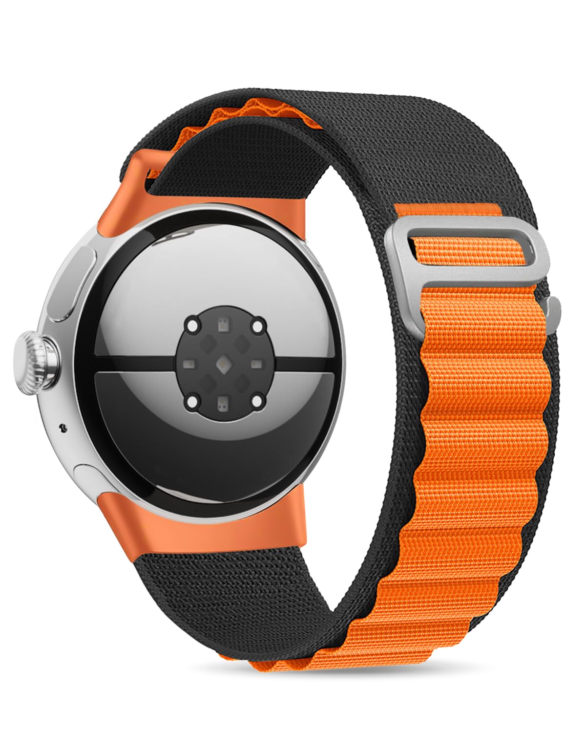 Alpine Loop Bands Compatible with Google Pixel Watch 3 45mm 41mm Band/Pixel Watch 2 Band/Google Pixel Watch Band for Men Women - Upgraded Metal Lugs - Nylon Sport Straps for Pixel Watch Accessories