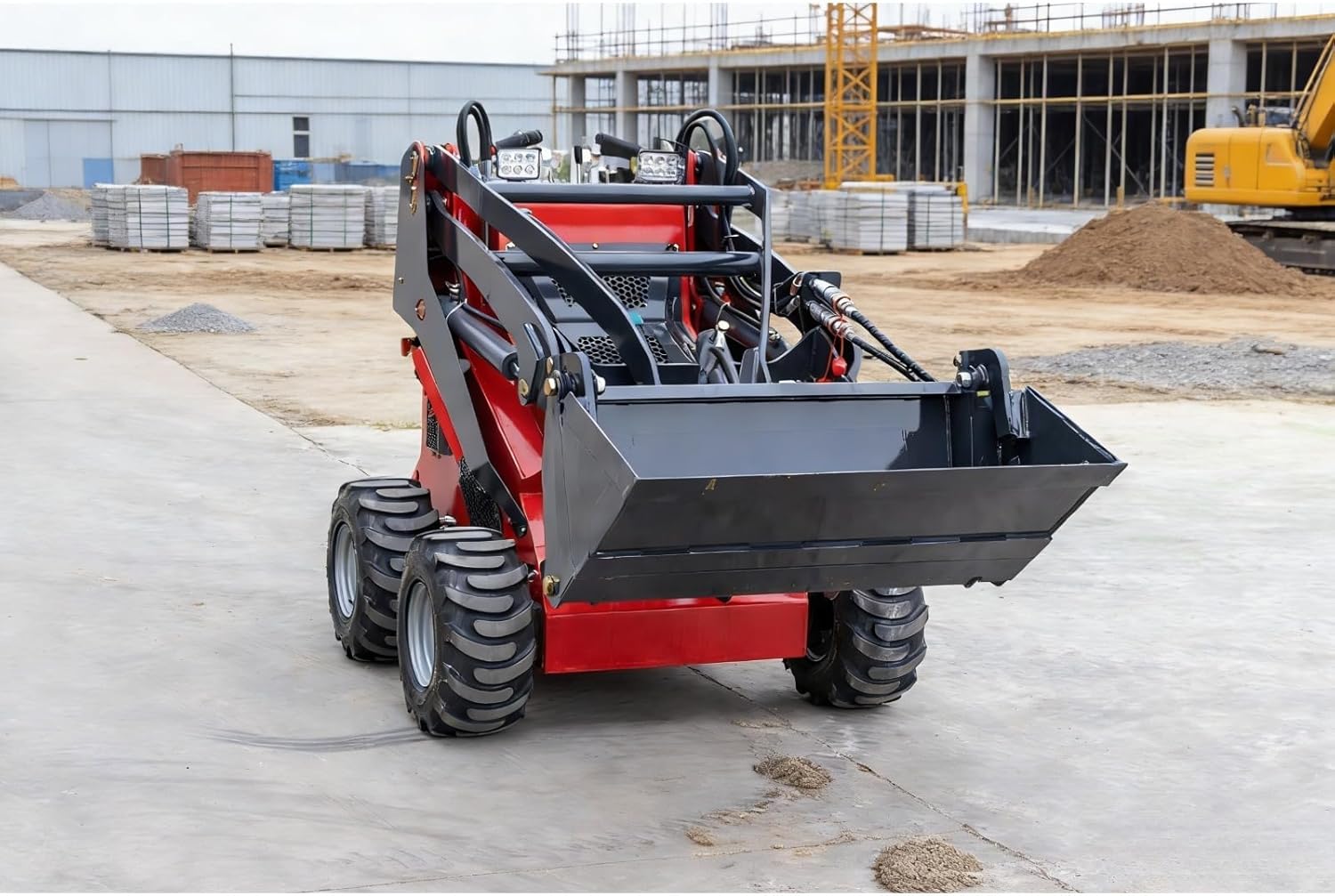 Mini Skid Steer Compact Track Loader Multipurpose Construction Machinery Perfect for Landscaping Projects Material Handling and Various Job Site Applications with Stable