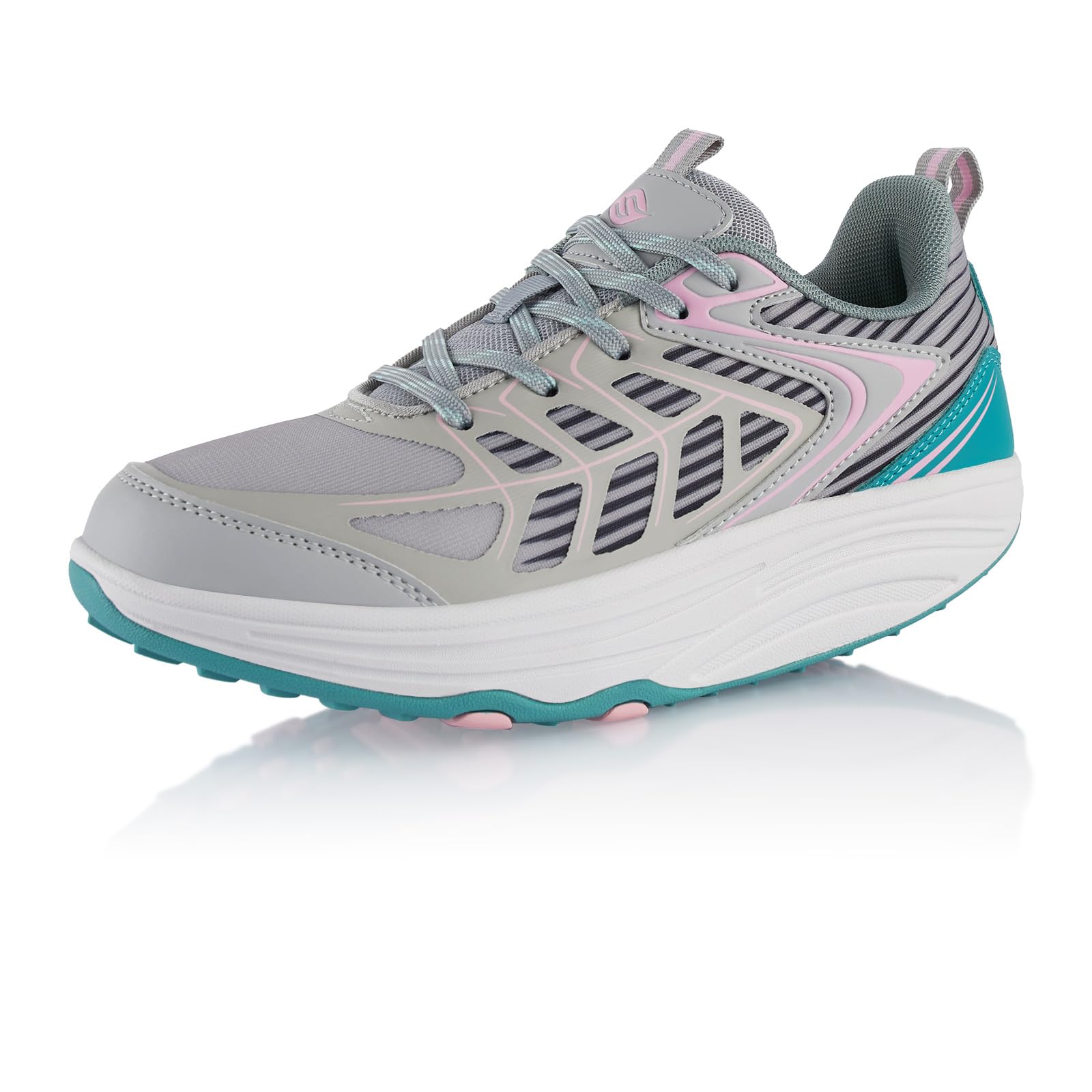 Fusskleidung® Damen Herren Sneaker Abrollsohle leichte Gesundheitsschuhe