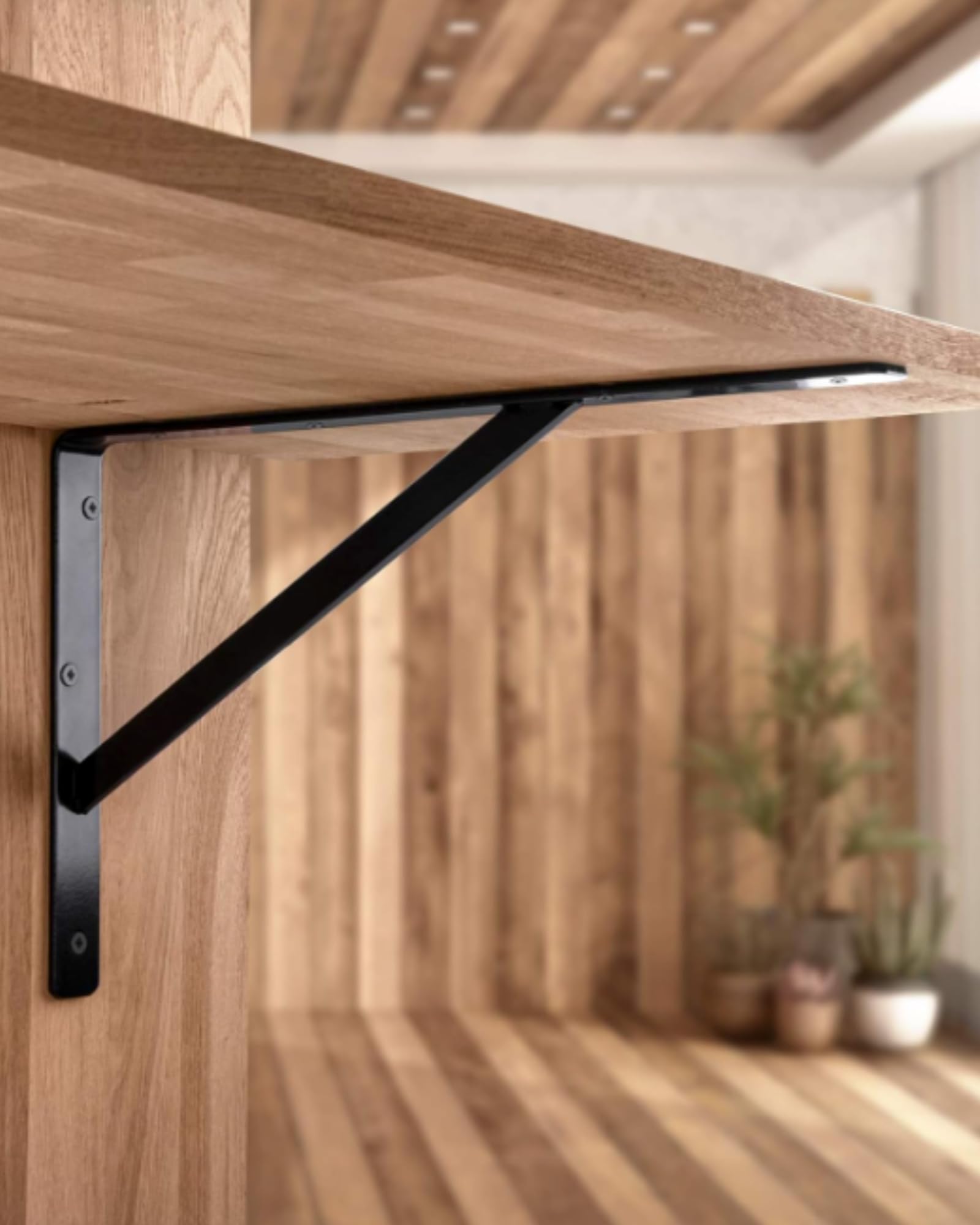 Schwerlast-Konsole|10 Stück-Wand-Winkel|Athena|Tiefe 600 mm|Schwerlast-Träger Schwarz|Tragkraft 300 kg|Regal-Halter Stahl massiv|Regalträger für die Wandmontage, 10x 600 x 375 x 40 mm