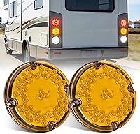 Vista 24 de Nilight 4 pulgadas redondas luces traseras de remolque con ojales de montaje empotrado, enchufes con soportes de montaje, 2 piezas, luces de giro