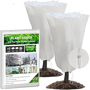 Winterschutz Für Pflanzen 120x180cm 2 Stück | Frostschutz Vlies Mit Reißverschluss