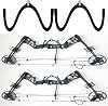 AUXPhome 2 Pack Bow Wall Storage Display Rack Bow Hanger Hooks Wall Holder Wall Mount Storage and Display Your Bow, no Scratches - Hold up to 20 Lbs - Hold 2 Bow - No Bow
