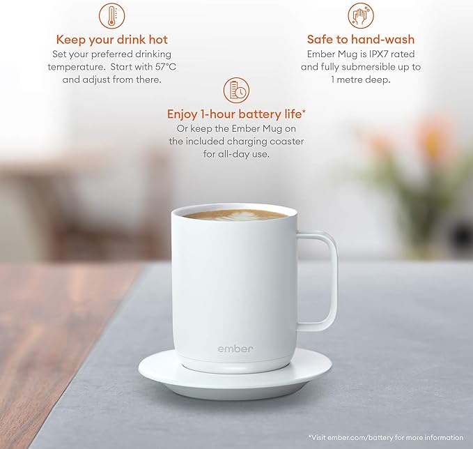 Taza inteligente Ember con control de temperatura 10 oz miniatura 3