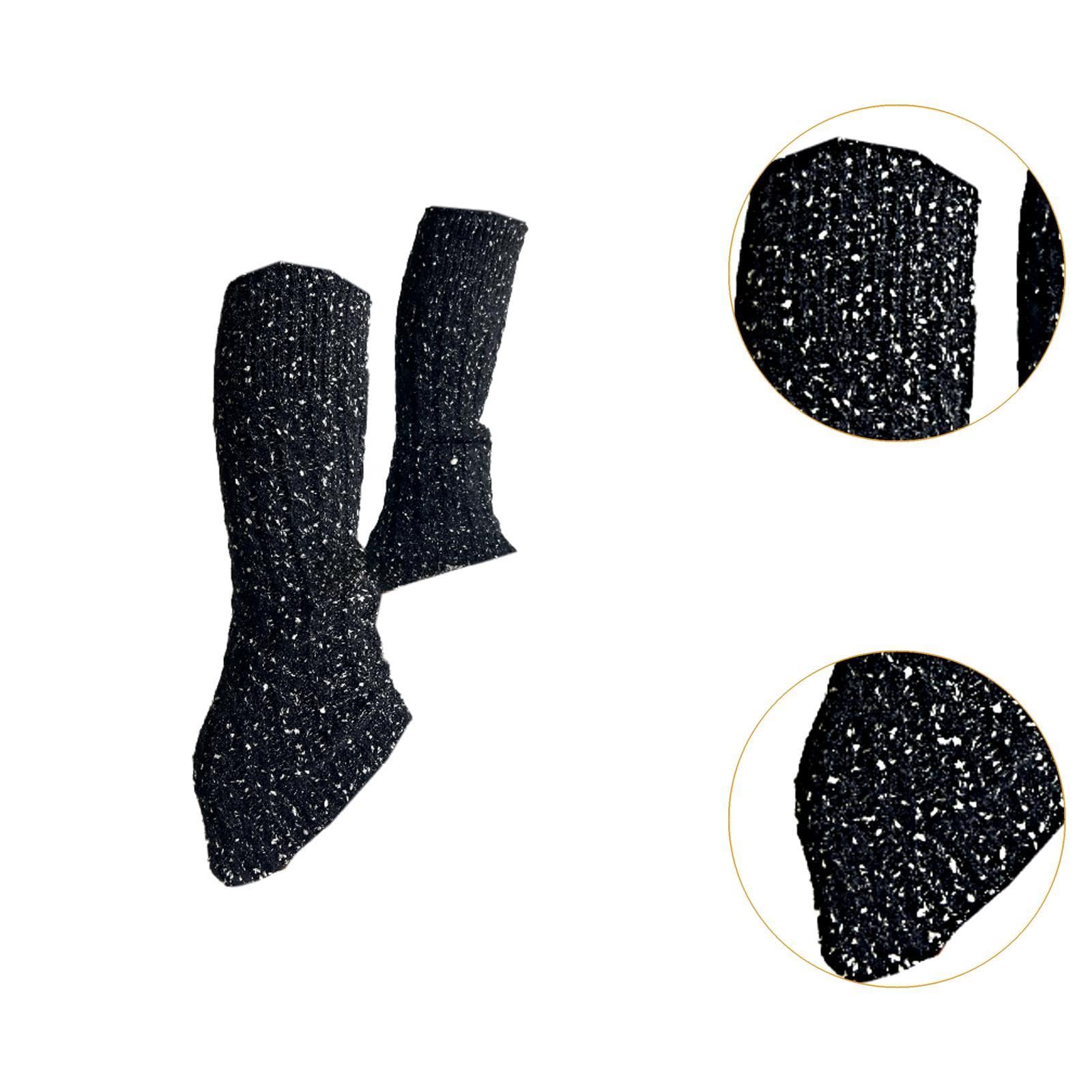 Eiskunstlauf Beinwärmer Gestrickte Beinsleeves Winter Beinabdeckung Trainingszubehör Elastische Stulpen Tragbare Wadenlange Socken für Damen für Schli