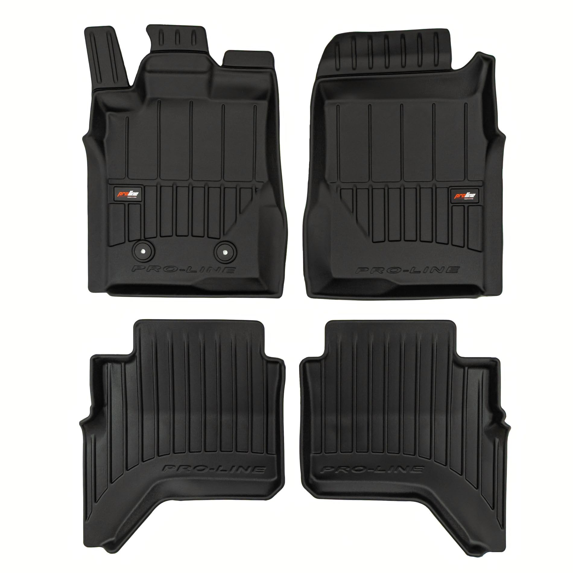 MOTOS Auto-vloermatten van rubber voor Ford Transit V 2000-2013 Verbeter uw reiscomfort met Anti-Slip Mat Car No.77- Vloermatten voor alle weersomstandigheden, bescherming tegen vuil