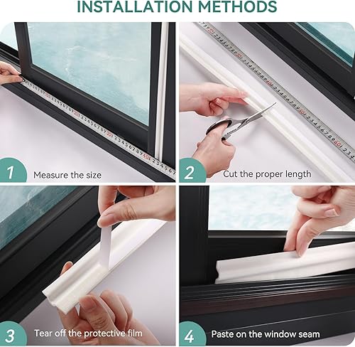 Miniatura 6 de MOPMS Barrido de tapón de corriente, burlete resistente a la intemperie para puerta, tira de sellado de ventana, autoadhisiva, insonorizada,