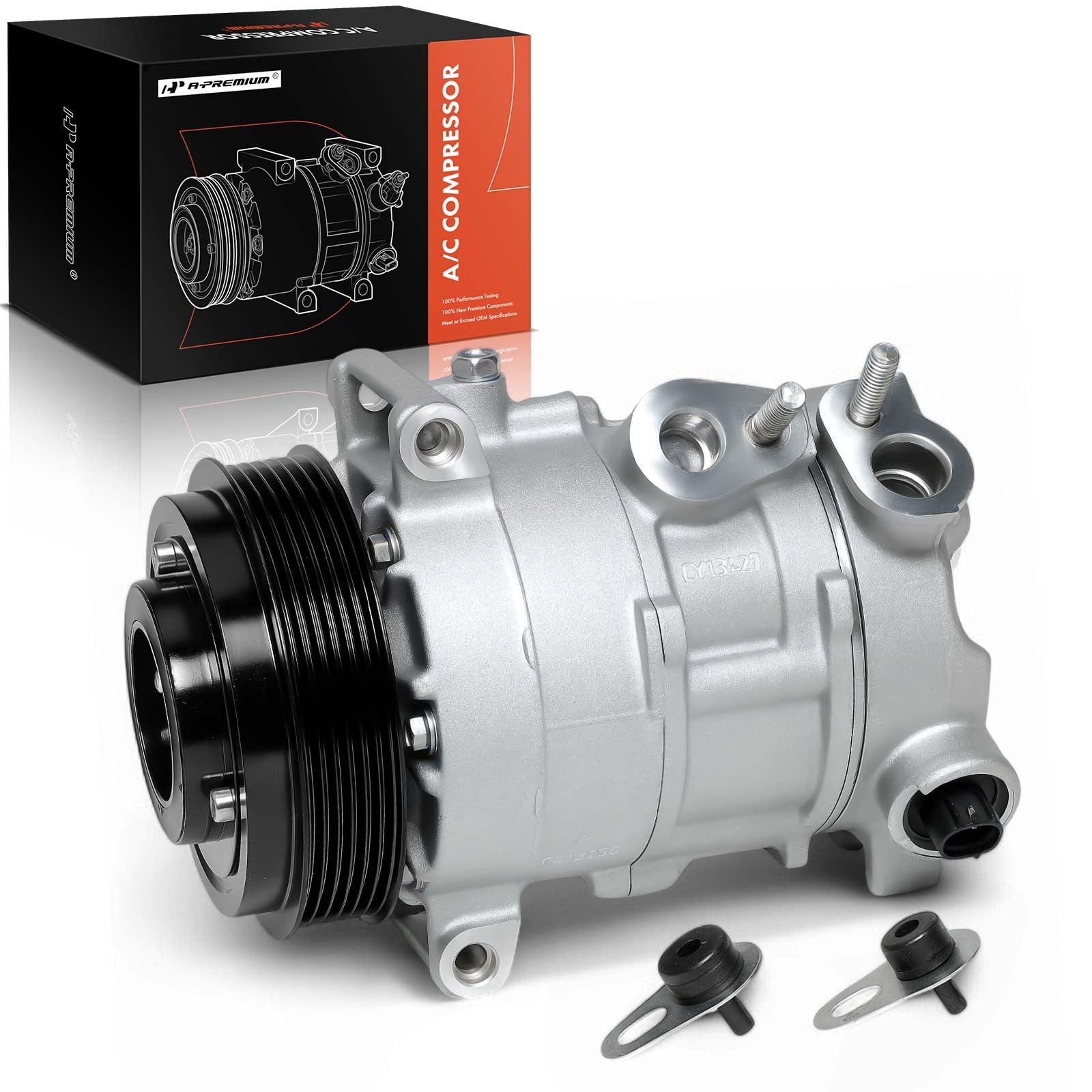 A/C Compressor With Clutch For Chrysler Sebring 2007-2008 & Dodge Avenger 2008, 2.7L 3.5L V6, Type 6SEU16C
