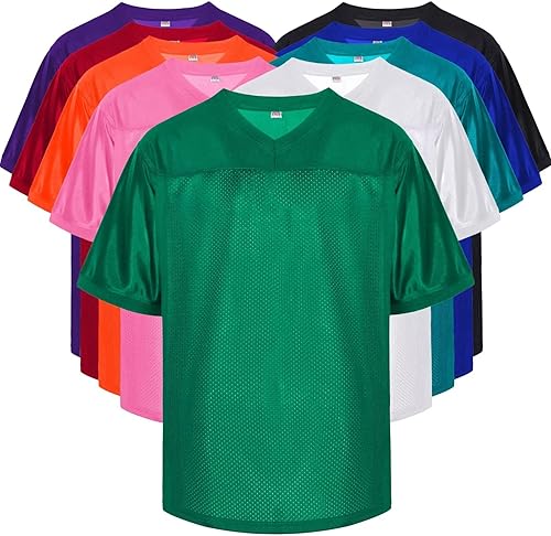 Miniatura 3 de Camiseta de fútbol en blanco, camiseta de fútbol de malla lisa de los años 90, hip hop, retro, activa, unisex, para entrenamiento, camiseta