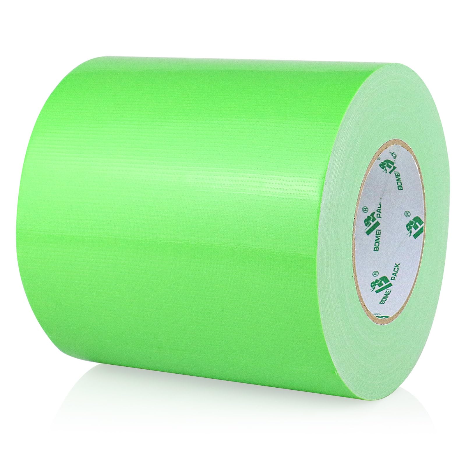 BOMEI PACK Cinta adhesiva de tela verde claro, 150 mm x 50 m, reforzada, resistente al agua, cinta adhesiva resistente para fijar reparaciones, manualidades, etiquetado, cajas de sellado para trabajos