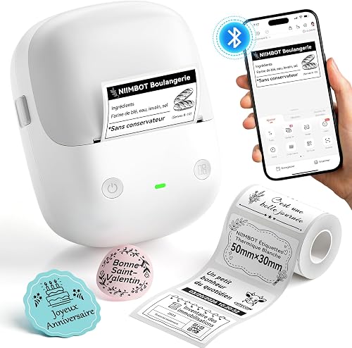 B2 Étiqueteuse Portable Thermique sans Encre Bluetooth NIIMBOT