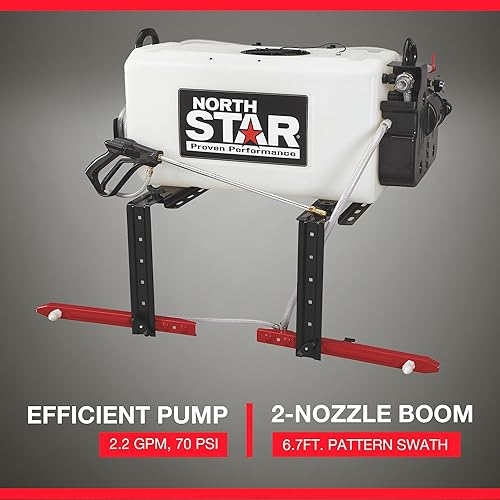 Miniatura 2 de NorthStar Difusión ATV y rociador puntual con pluma de 2 boquillas - Capacidad de 26 galones, 2.2 GPM, 12 voltios