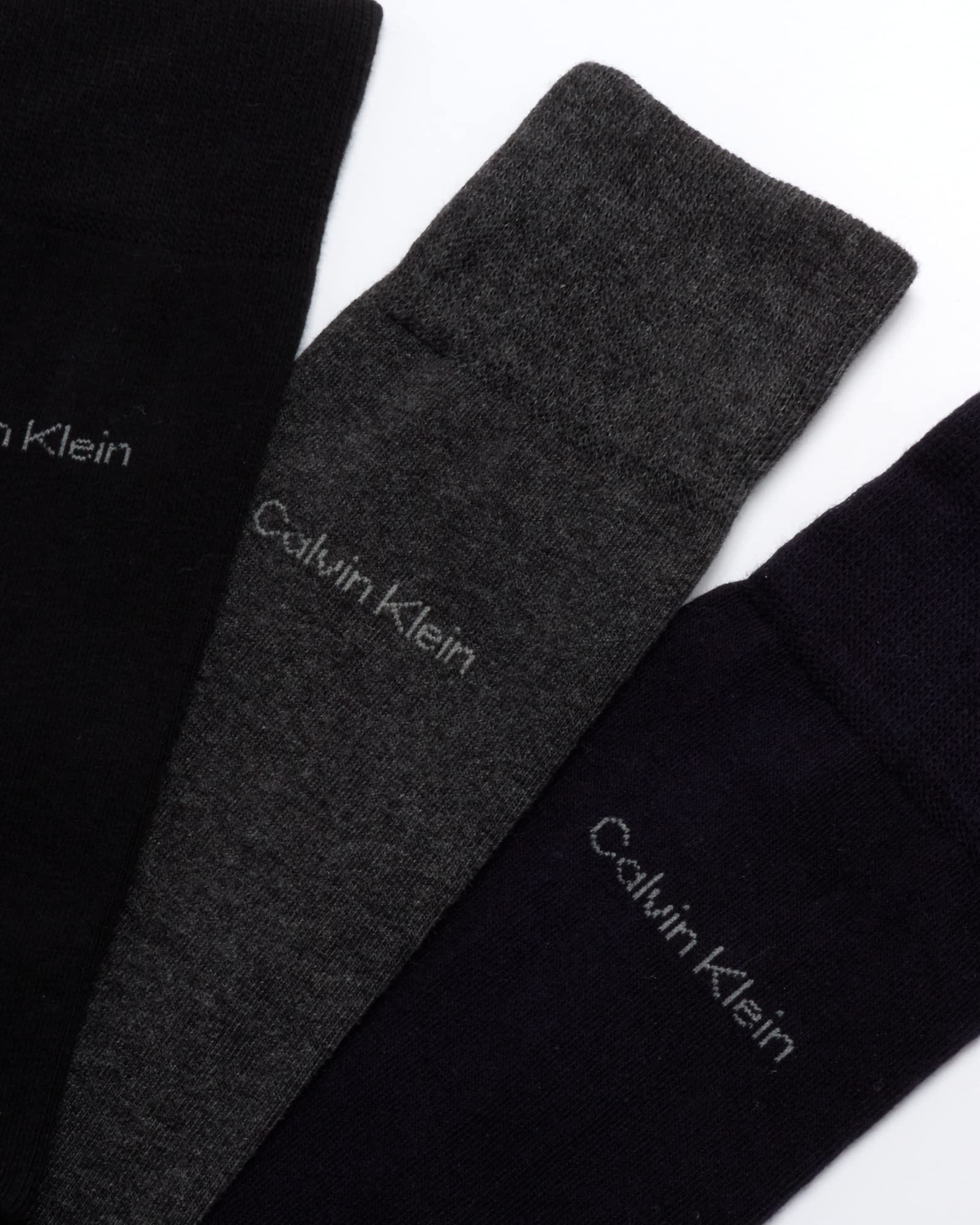 Calvin Klein 6 paia di calzini da uomo, in morbido misto cotone, con polsino rialzato, modello misto