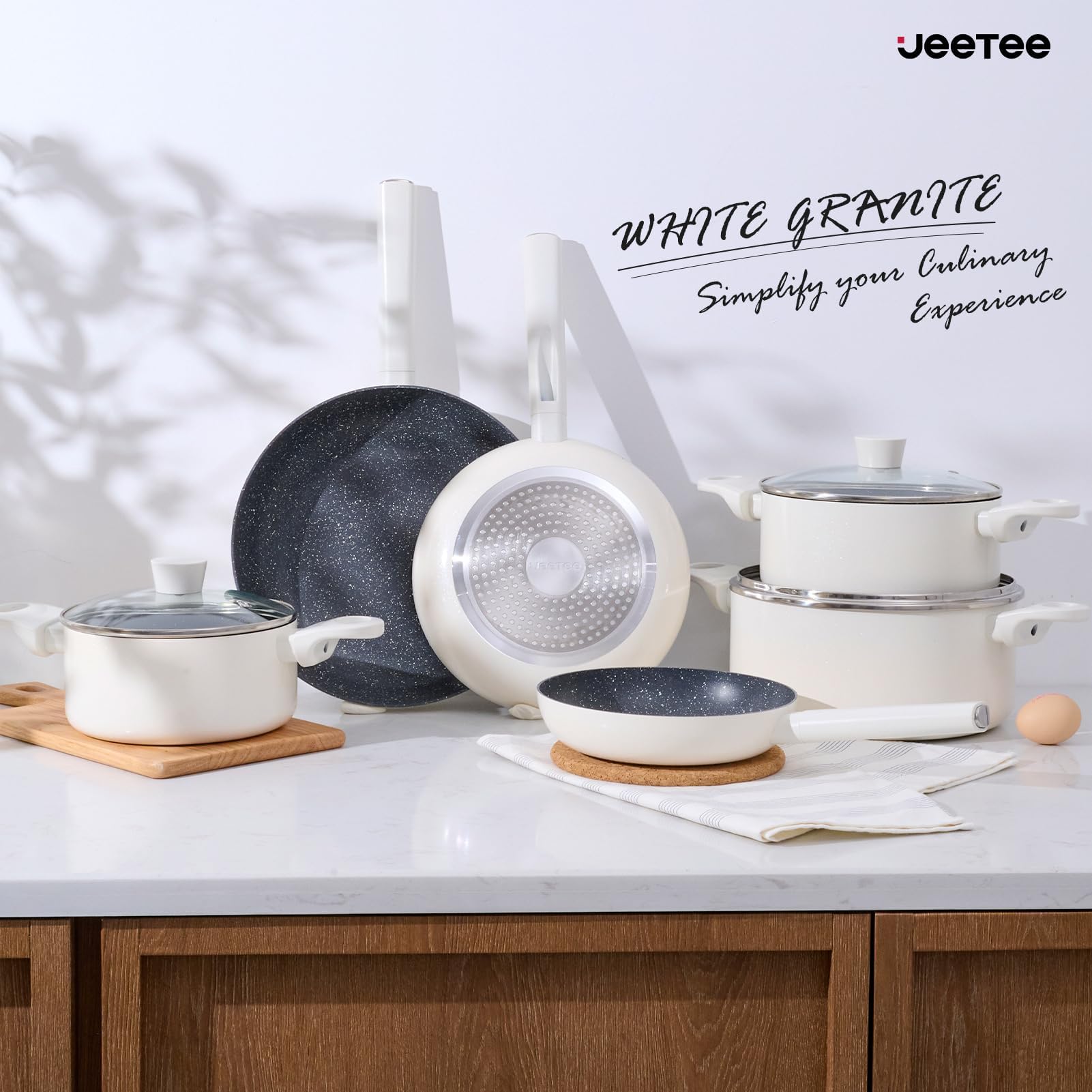 Set Pentole Induzione JEETEE 15 Pezzi - Antiaderente, Sicuro E Super Versatile - Foto 11