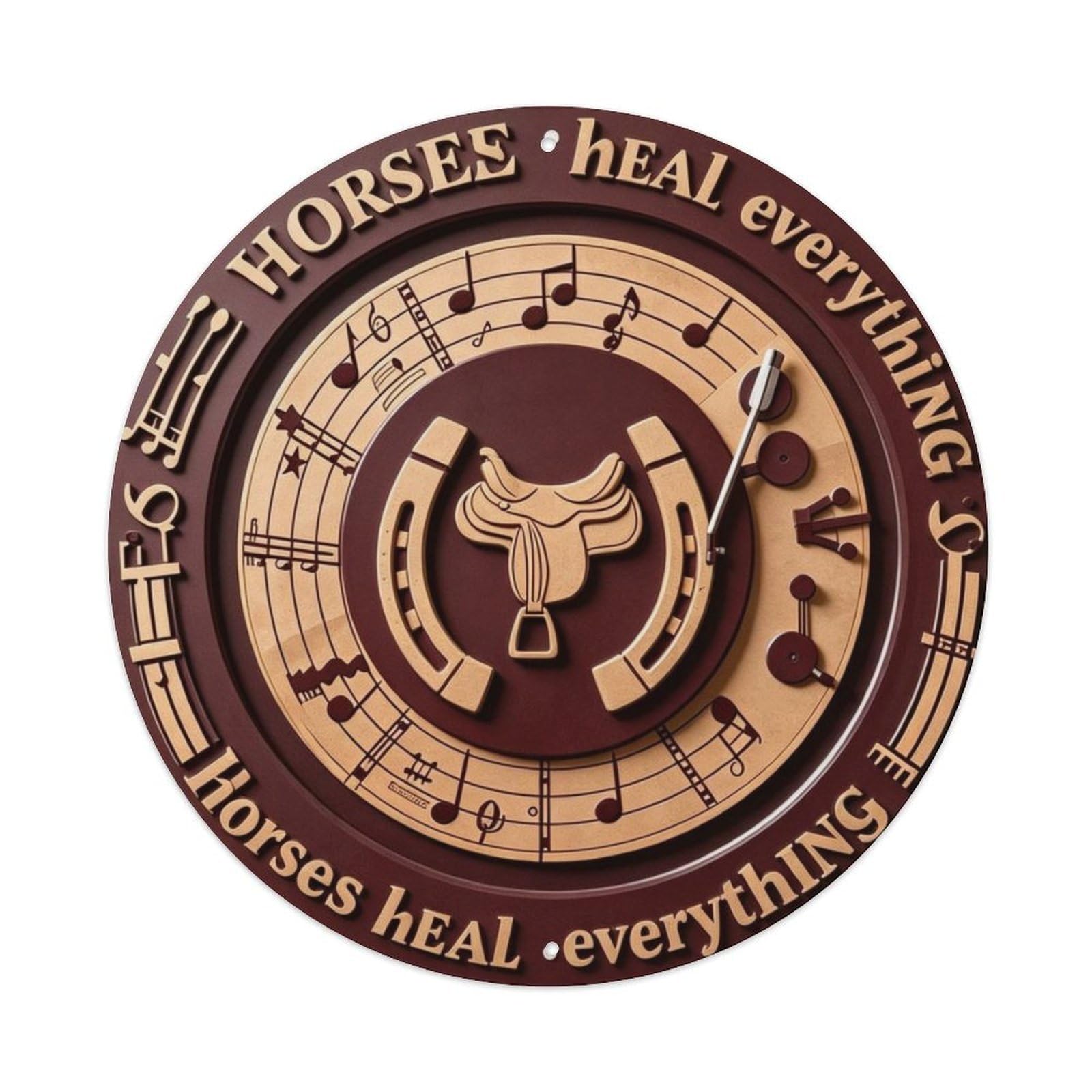 Horses Heal Everything Metal Tin Sign Plaque
