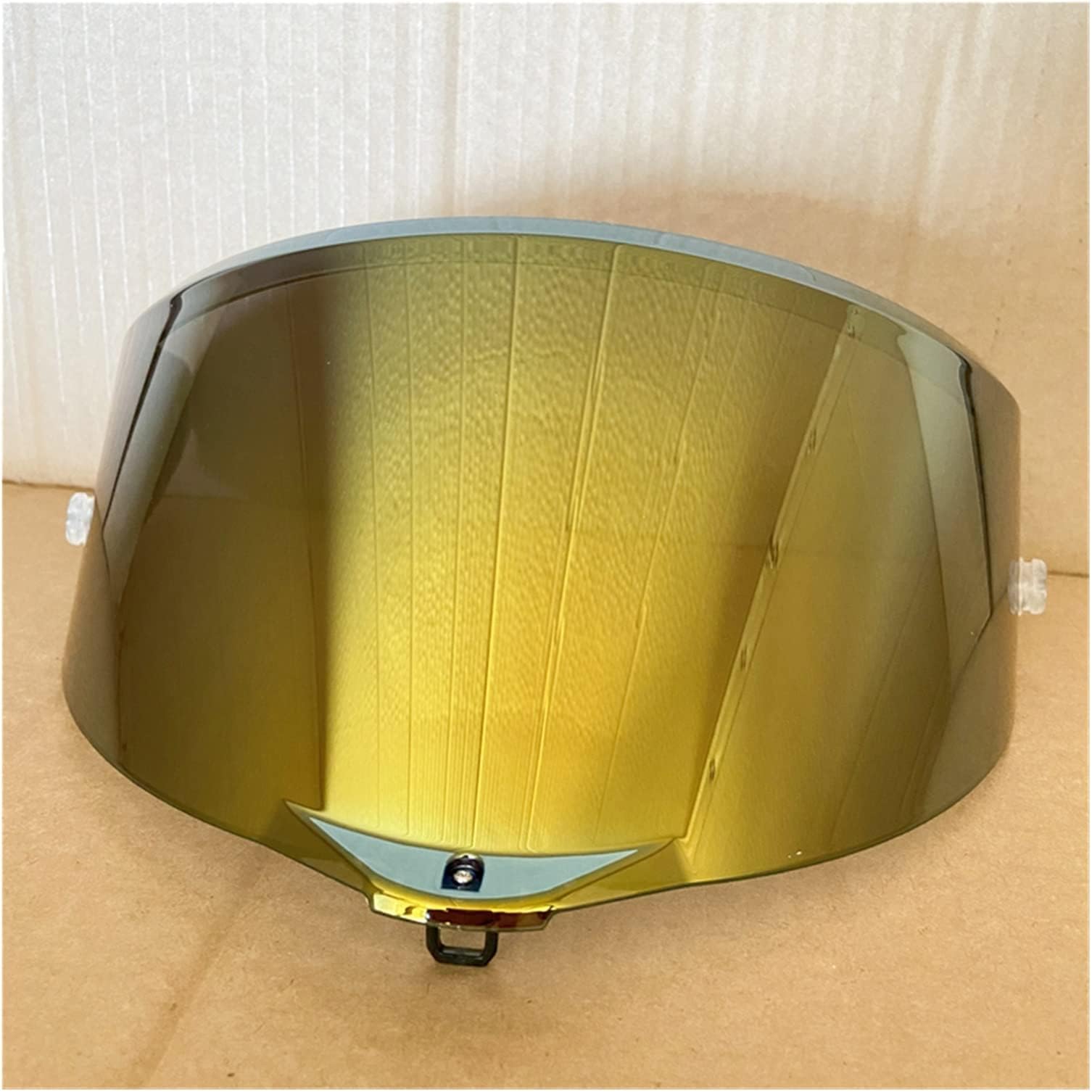 Motorcycle Visors Shield, Motorcycle Helmet Visor Compatible With A-G-V PISTA GP R & Corsa R Sunscreen Uv Protection Compatible With A-G-V Race 3 Full Face Helmet Lens (Color : Gold)