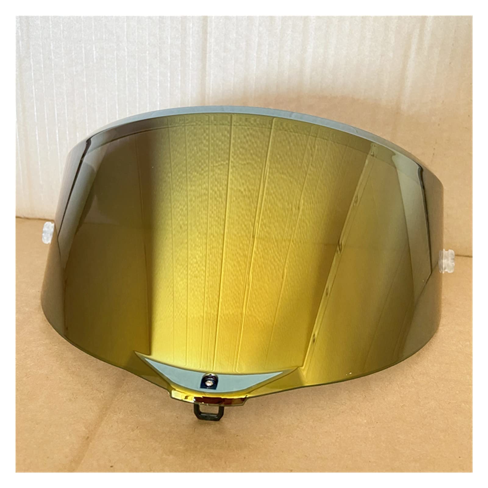 Motorcycle Visors Shield, Motorcycle Helmet Visor Compatible With A-G-V PISTA GP R & Corsa R Sunscreen Uv Protection Compatible With A-G-V Race 3 Full Face Helmet Lens (Color : Gold)