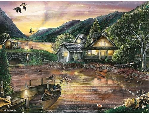 ArtDirect Lakefront Camping II 14x11 UnFramed Art Print Poster Ready for Framing by Wargo, Ed