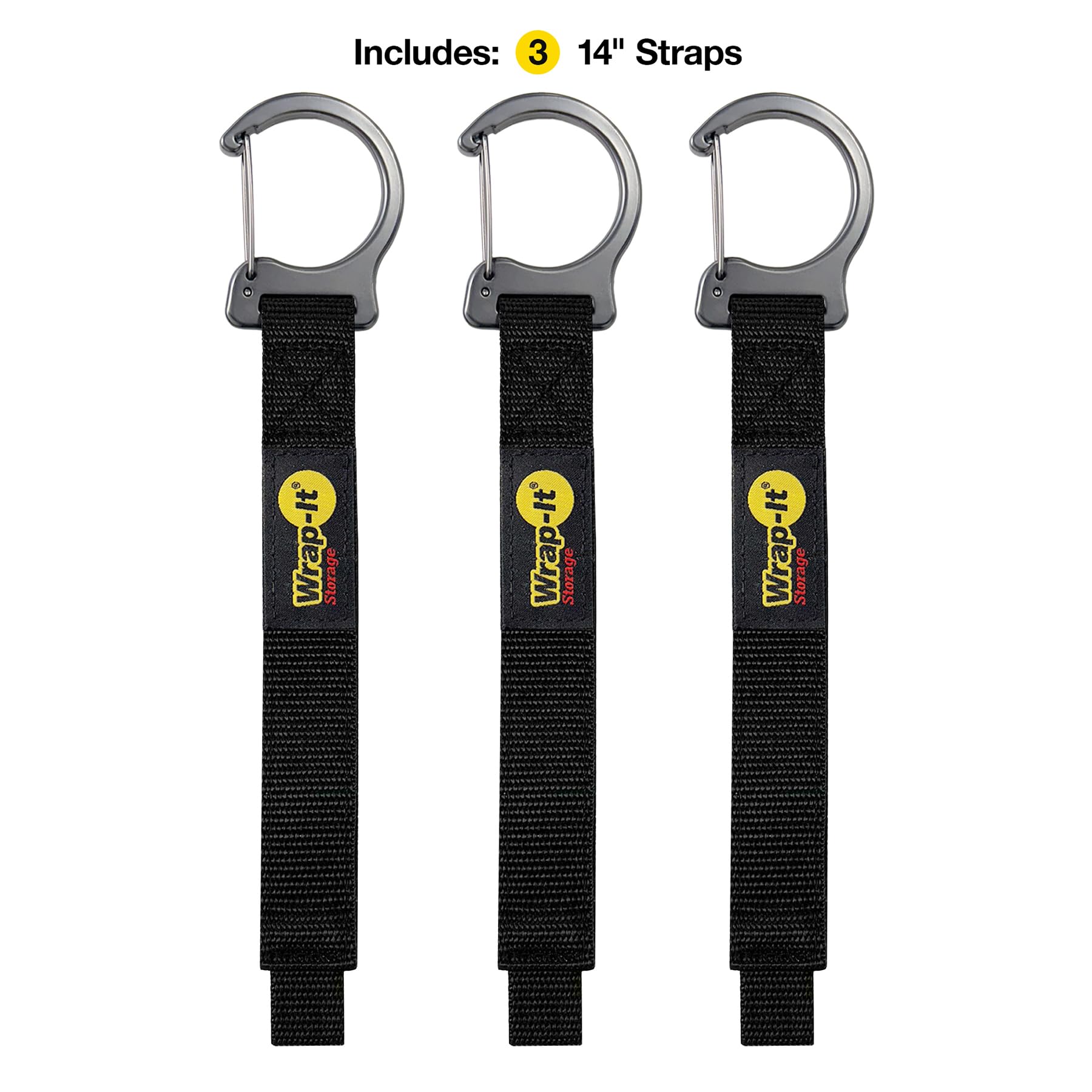 FHUIEWRY 14-Pack Extension Cord Organizer – 17.7” Adjustable Storage Straps With Triangle Buckle, Heavy Duty PP & Metal, For Cords, Hoses, Ropes & Cables – Garage, Home & Workshop