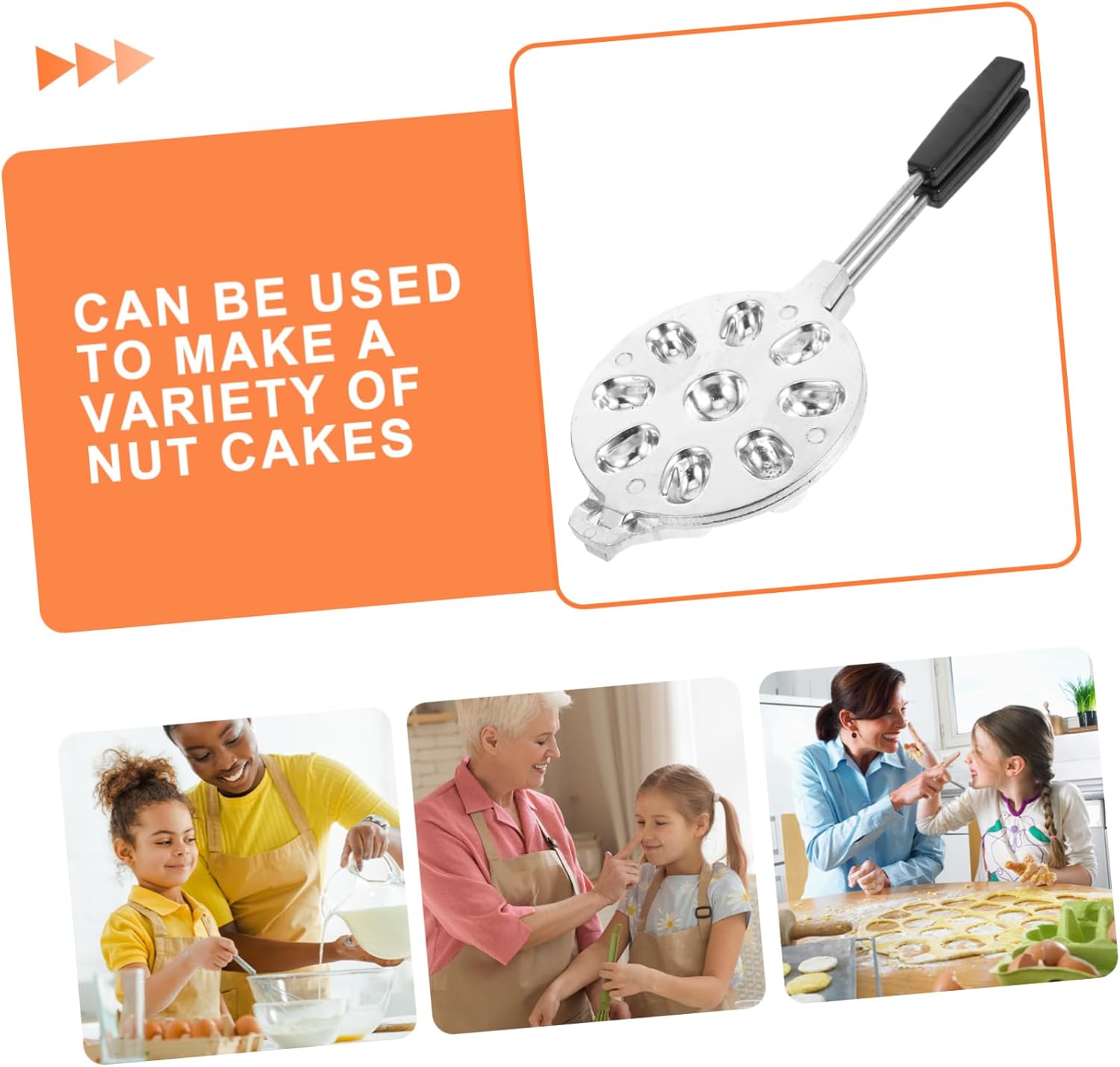 Cookie Gun Press Electric Walnut Cookie Mold Maker Mold for Easy Baking Decorations