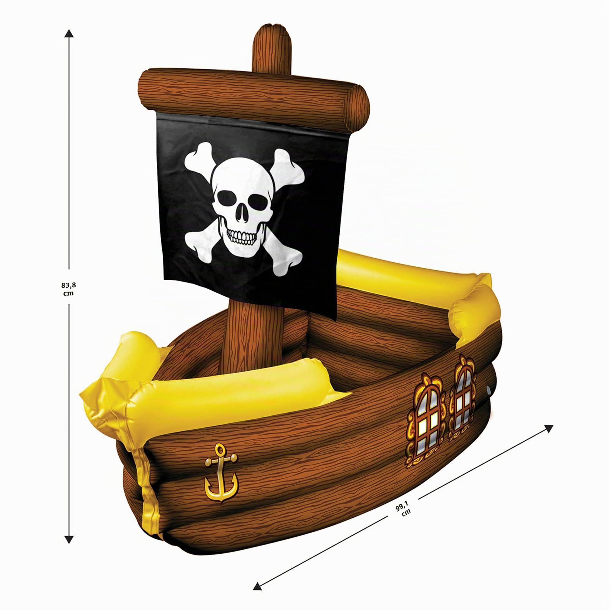 Beistle Company - Inflatable Pirate Ship Cooler