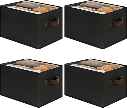 Miniatura 9 de Cupic Cupid - Contenedores de almacenamiento para clóset, organizadores de tela para clóset y almacenamiento, paquete de 6 canastas para organizar,