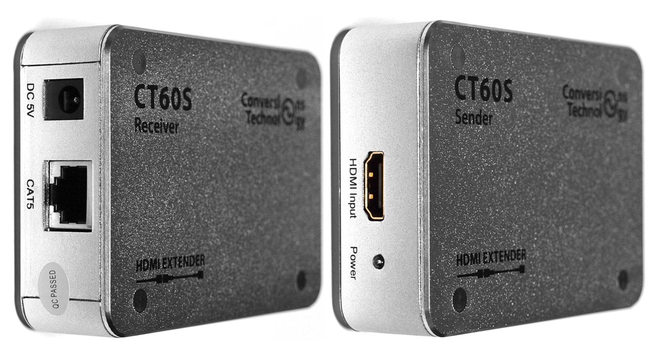 Conversions Technology HDMI Extender Video Converter Brushed Aluminum (CT-60S)