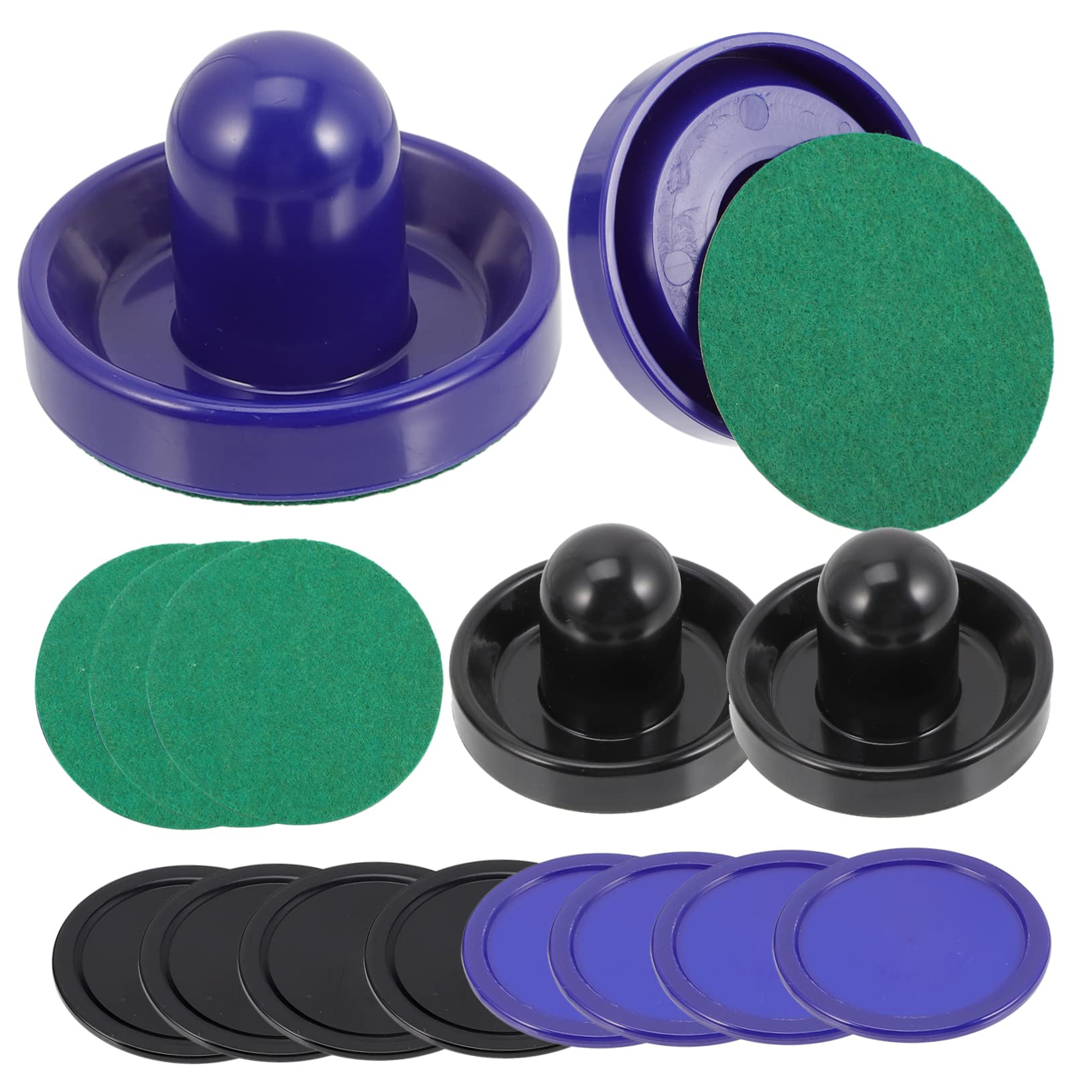 Anneome Complete Air Hockey Kit 96mm Paddles Tabletop Hockey Game Parts for Family Fun