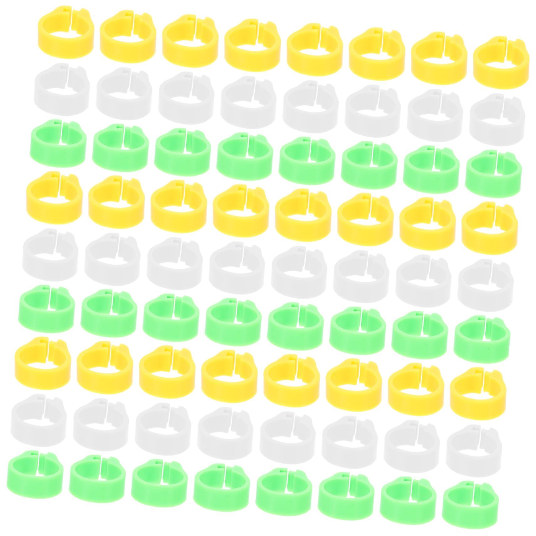 Abaodam 300Pcs Bird Leg Bands Durable Plastic Poultry Foot Rings for Pigeons Parrots and Chickens Easy to Use Brightly Colored for Identification for Breeding and Marking