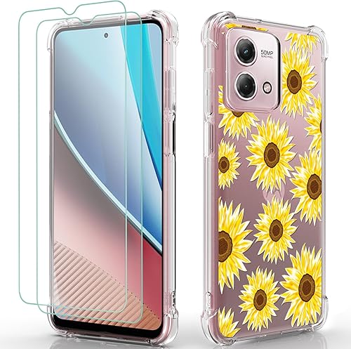 Miniatura 1 de Osophter Funda para Moto G Stylus 4G 2023 funda de teléfono para Motorola Moto G Stylus 2023 con 2 protectores de pantalla de goma TPU flexible para