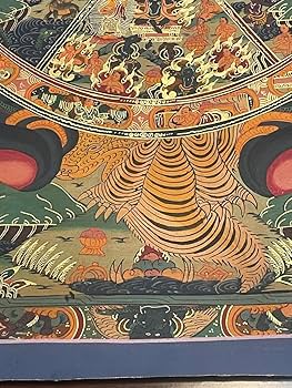 Amazon.co.jp: チベット密教 手描き タンカ 曼荼羅 六道輪廻a2